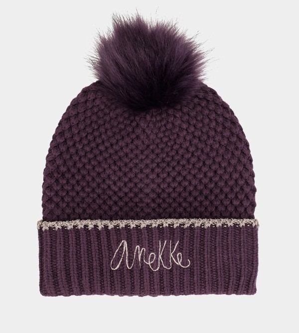 Anekke Dark Knitted Beanie Kalap | HGKV27815