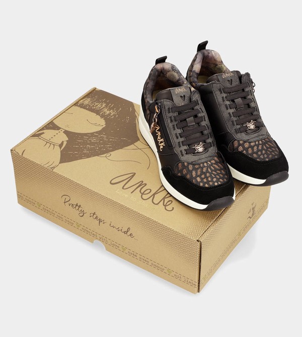 Anekke Dreams Black Wedge Cipő | PBVM81469