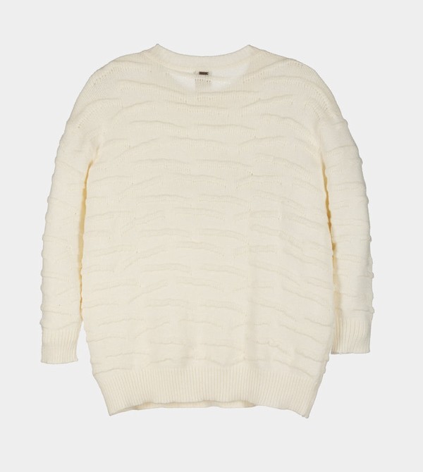 Anekke Ecru Knitted Jumper Pulóverek | ROYP84760