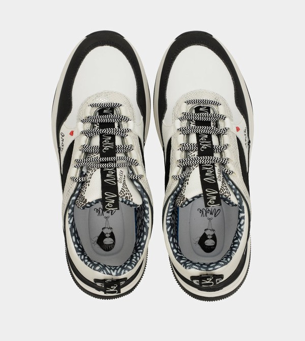 Anekke Fashion Black & White Cipő | EHWK82360
