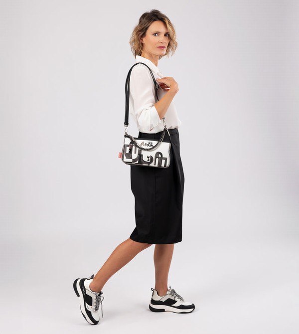 Anekke Fashion Black & White Cipő | EHWK82360