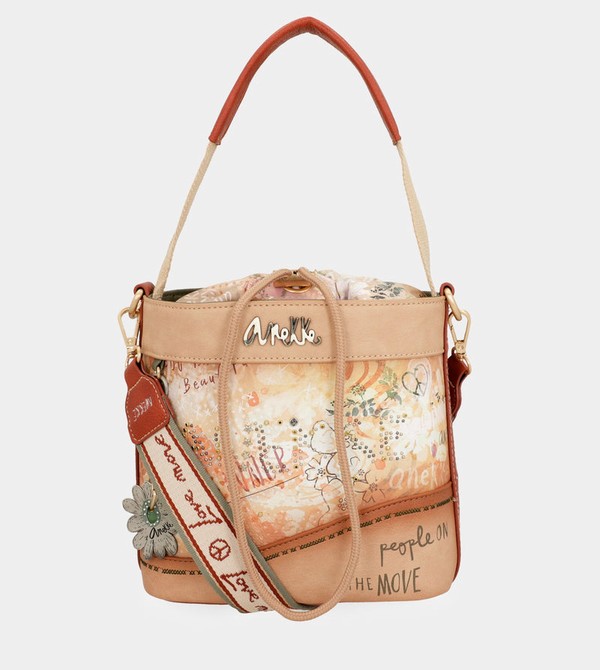 Anekke Flowers With Rope Closure Crossbody Táska | CQZD70264