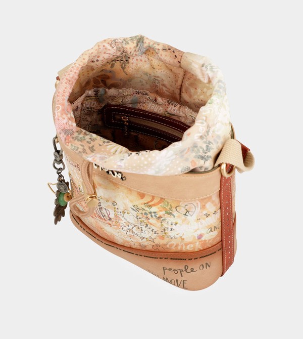 Anekke Flowers With Rope Closure Crossbody Táska | CQZD70264