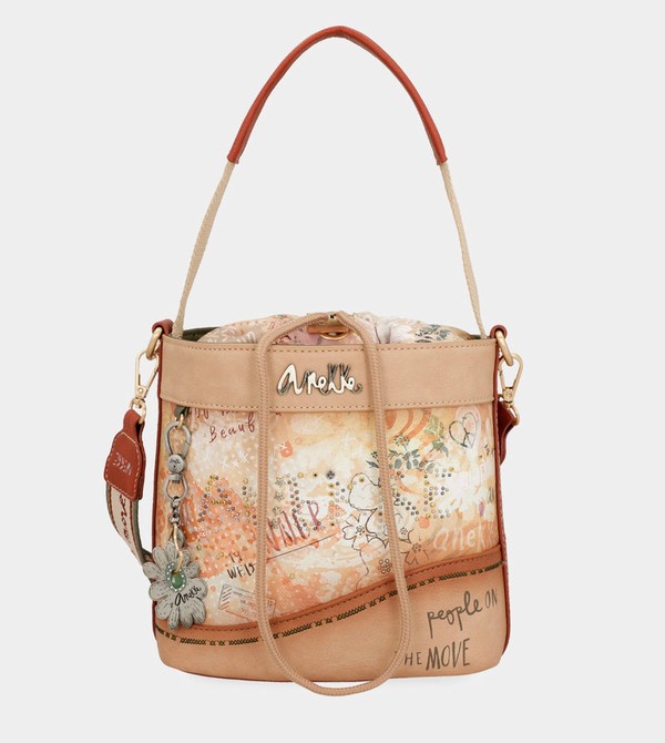 Anekke Flowers With Rope Closure Crossbody Táska | CQZD70264