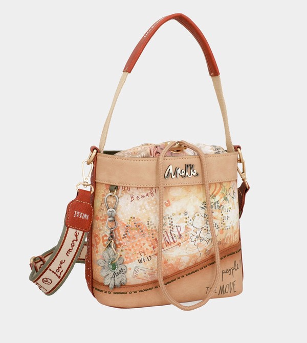 Anekke Flowers With Rope Closure Crossbody Táska | CQZD70264