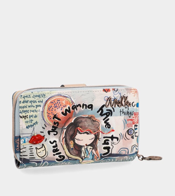 Anekke Fun & Music Large Printed Pénztárca | PKVA21304