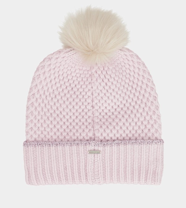Anekke Knitted Beanie With Pink Pompom Kalap | FEWP31570