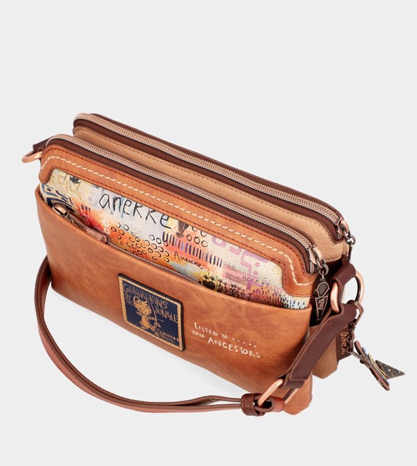 Anekke Menire With Double Compartment Crossbody Táska | LYAC94137