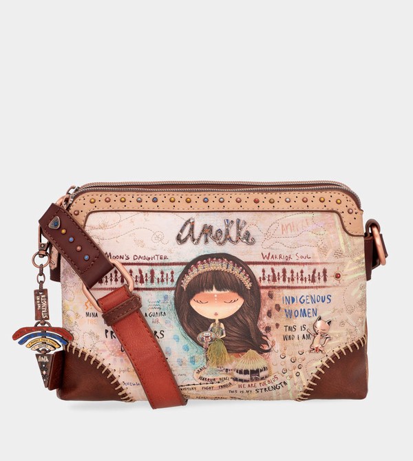 Anekke Menire With Double Compartment Crossbody Táska | LYAC94137