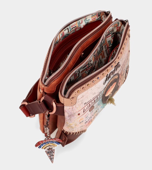 Anekke Menire With Double Compartment Crossbody Táska | LYAC94137