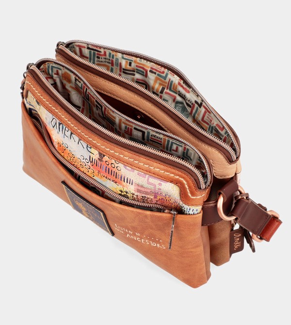 Anekke Menire With Double Compartment Crossbody Táska | LYAC94137