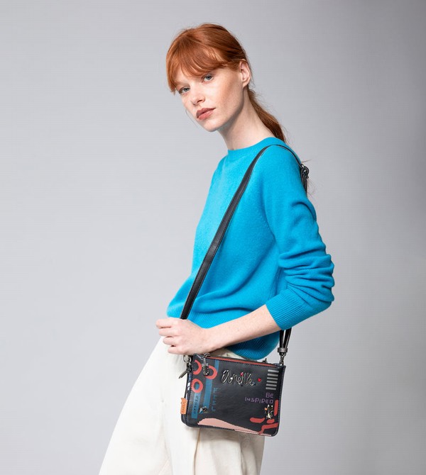 Anekke Nagare 3 Compartments Small Crossbody Táska | GWSC83560