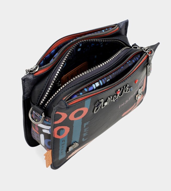 Anekke Nagare 3 Compartments Small Crossbody Táska | GWSC83560