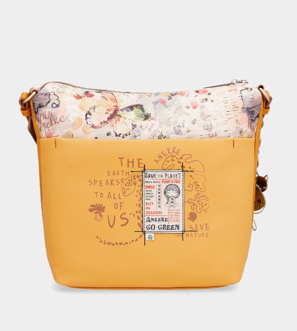Anekke Nature Pachamama Ochre Large Messenger Crossbody Táska | VXLU71042