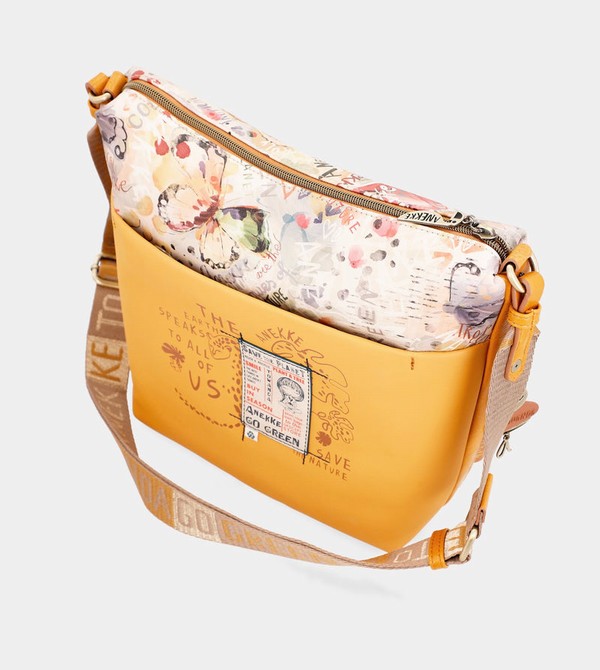 Anekke Nature Pachamama Ochre Large Messenger Crossbody Táska | VXLU71042