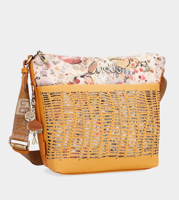 Anekke Nature Pachamama Ochre Large Messenger Crossbody Táska | VXLU71042