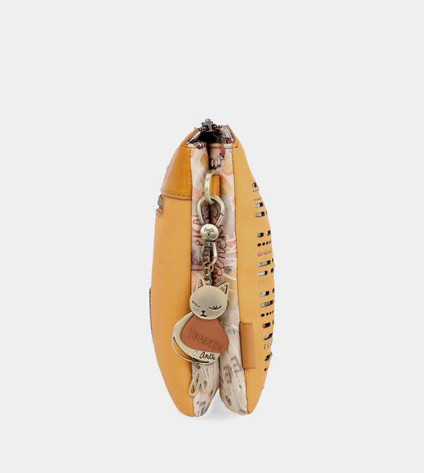 Anekke Nature Pachamama Ochre With Two Compartments Crossbody Táska | JRPM38256