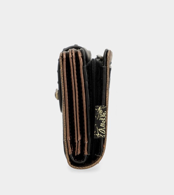 Anekke Nature Shodō Black Flexible Rfid Pénztárca | YQVW95482