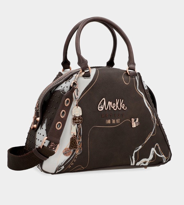 Anekke Nature Shodō Brown 2-handle Kézitáska | SKJN09642