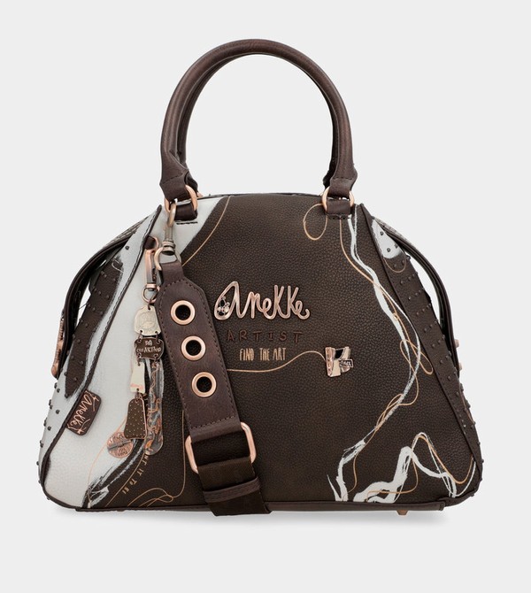 Anekke Nature Shodō Brown 2-handle Kézitáska | SKJN09642