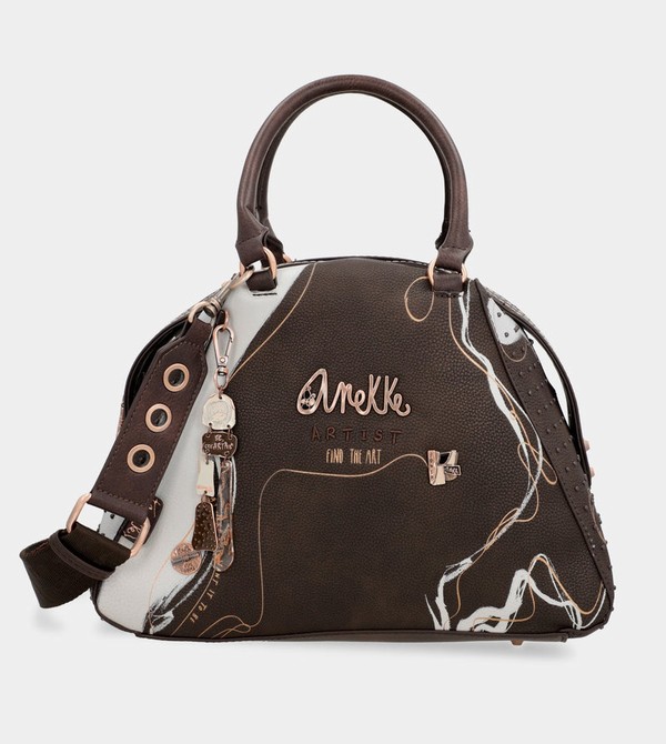 Anekke Nature Shodō Brown 2-handle Kézitáska | SKJN09642