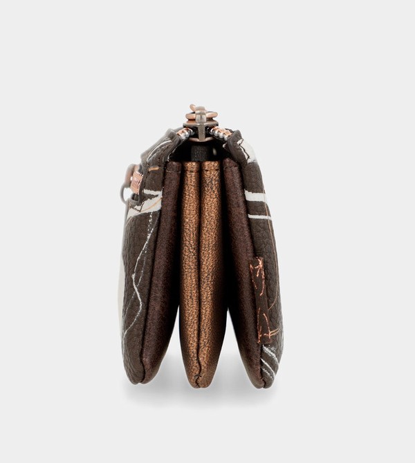 Anekke Nature Shodō Brown 3 Compartment Pénztárca | OPVL34980