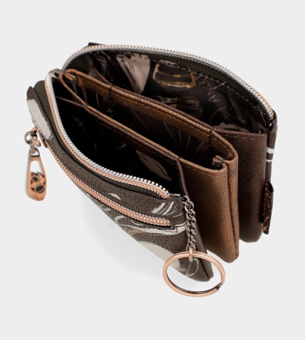 Anekke Nature Shodō Brown 3 Compartment Pénztárca | OPVL34980