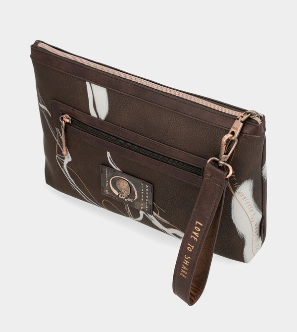Anekke Nature Shodō Brown Clutch Kézitáska | PZRK51307