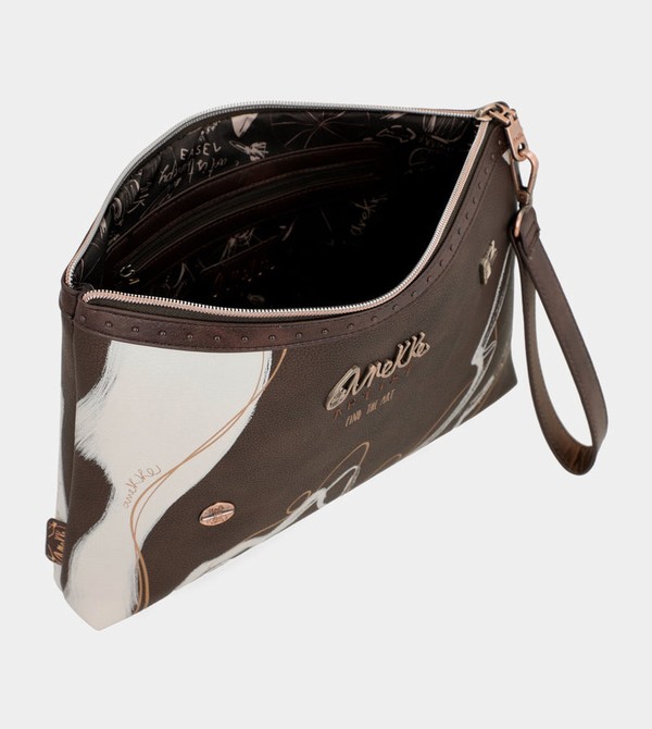 Anekke Nature Shodō Brown Clutch Kézitáska | PZRK51307