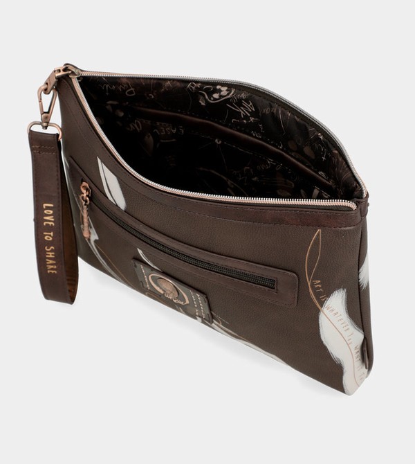 Anekke Nature Shodō Brown Clutch Kézitáska | PZRK51307