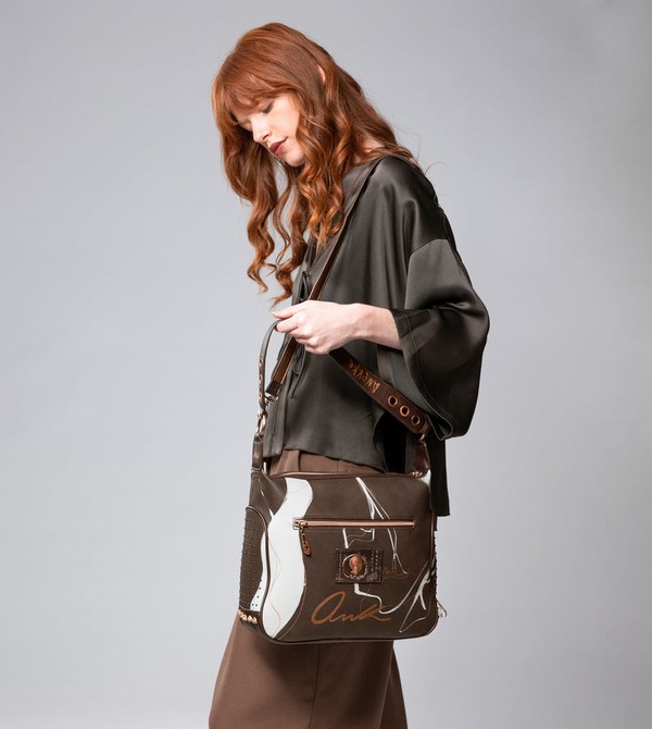 Anekke Nature Shodō Brown Crossbody Táska | TKIL82936