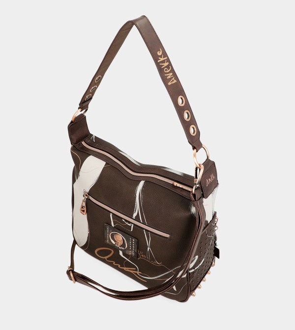 Anekke Nature Shodō Brown Crossbody Táska | TKIL82936