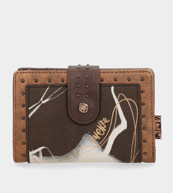 Anekke Nature Shodō Brown Flexible Rfid Pénztárca | FAJW80754