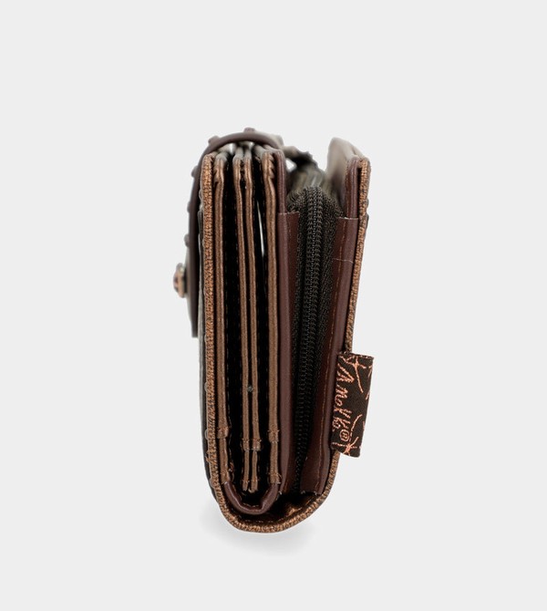 Anekke Nature Shodō Brown Flexible Rfid Pénztárca | FAJW80754