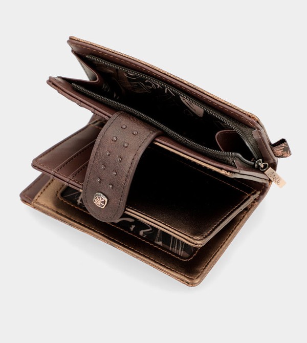 Anekke Nature Shodō Brown Flexible Rfid Pénztárca | FAJW80754