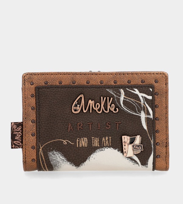 Anekke Nature Shodō Brown Flexible Rfid Pénztárca | FAJW80754