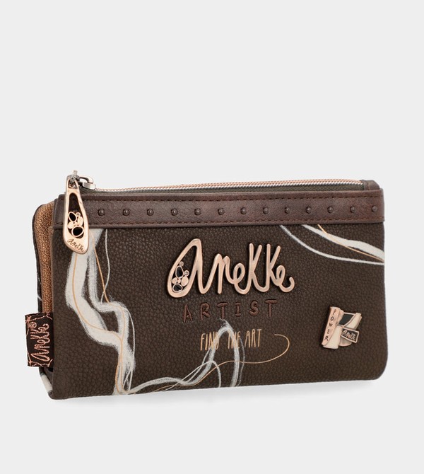 Anekke Nature Shodō Brown Rfid Flexi Brown Pénztárca | TRCB78943