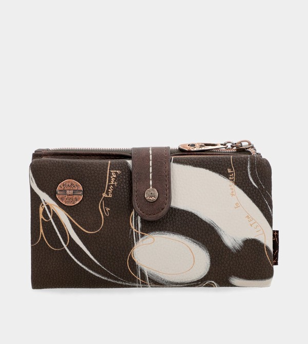 Anekke Nature Shodō Brown Rfid Flexi Brown Pénztárca | TRCB78943