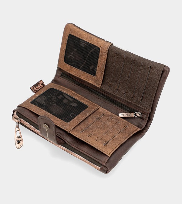 Anekke Nature Shodō Brown Rfid Flexi Brown Pénztárca | TRCB78943