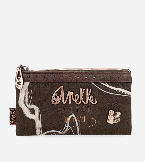 Anekke Nature Shodō Brown Rfid Flexi Brown Pénztárca | TRCB78943