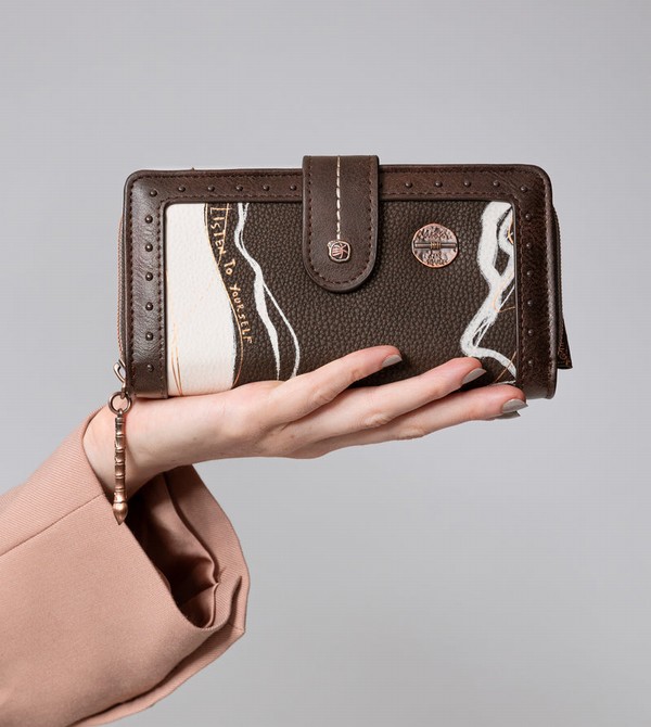 Anekke Nature Shodō Large Brown Rfid Nature Shodō Pénztárca | BMSL18469