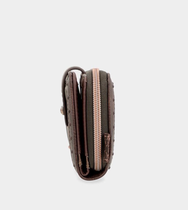 Anekke Nature Shodō Large Brown Rfid Nature Shodō Pénztárca | BMSL18469
