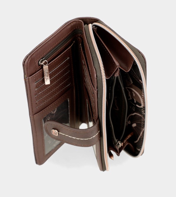 Anekke Nature Shodō Large Brown Rfid Nature Shodō Pénztárca | BMSL18469