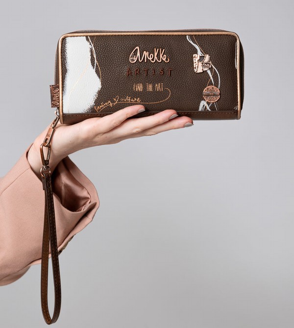 Anekke Nature Shodō Large Brown Rfid Pénztárca | LUIH12659