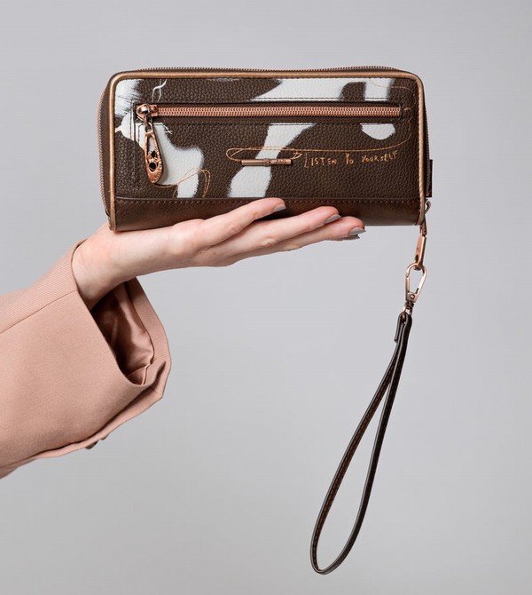 Anekke Nature Shodō Large Brown Rfid Pénztárca | LUIH12659
