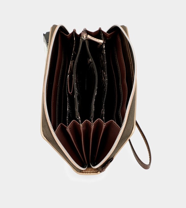 Anekke Nature Shodō Large Brown Rfid Pénztárca | LUIH12659