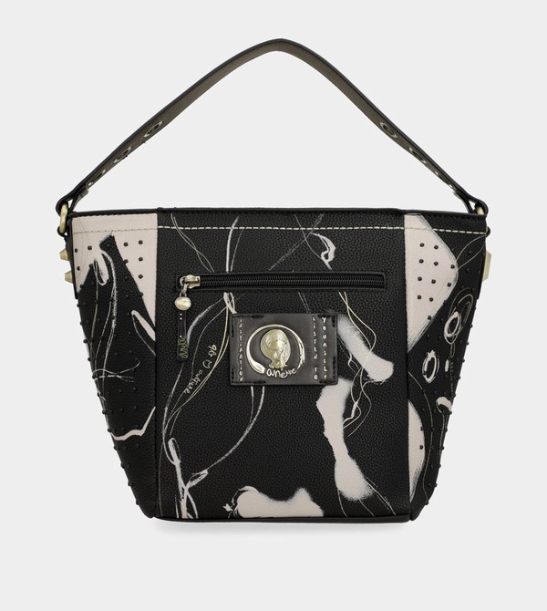 Anekke Nature Shodō Medium Black Crossbody Táska | XIRQ90827