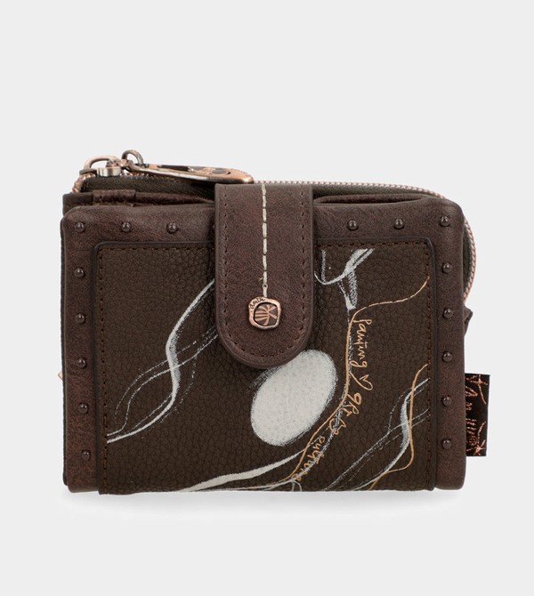 Anekke Nature Shodō Small Brown Rfid Pénztárca | LXKD12307