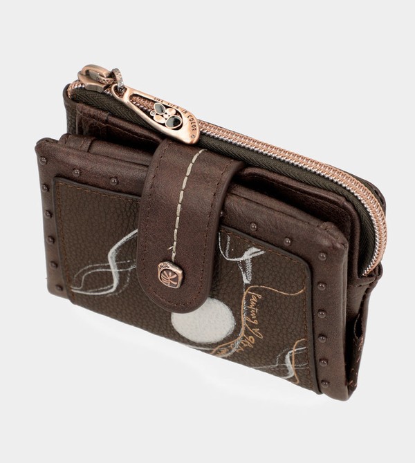 Anekke Nature Shodō Small Brown Rfid Pénztárca | LXKD12307