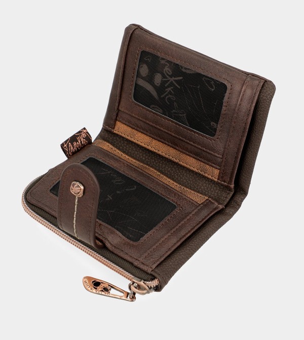 Anekke Nature Shodō Small Brown Rfid Pénztárca | LXKD12307